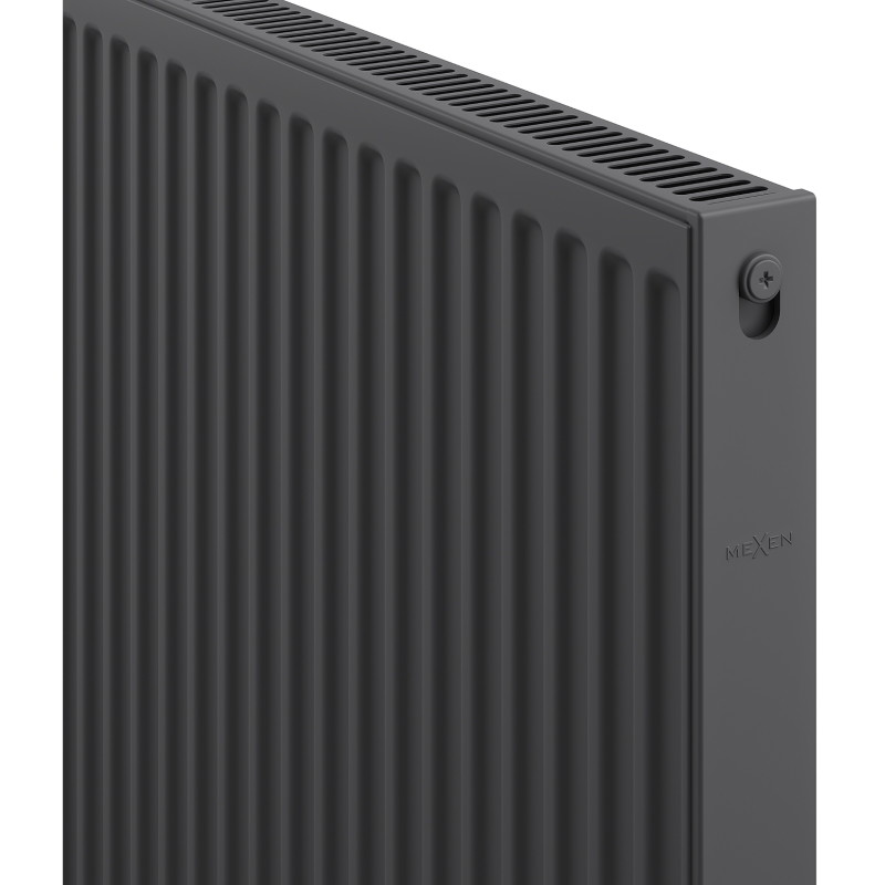 Mexen C11 400 x 2000 mm-es lapradiátor, oldalsó csatlakozás, 1296 W, antracit - W411-040-200-66