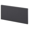 Mexen C11 radiátor lemez 500 x 400 mm, oldalirányú csatlakozás, 319 W, antracit - W411-050-040-66