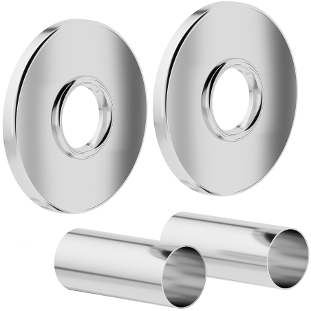 Mexen 1R set de mascare simplu pentru calorifer, crom - W904-000-01