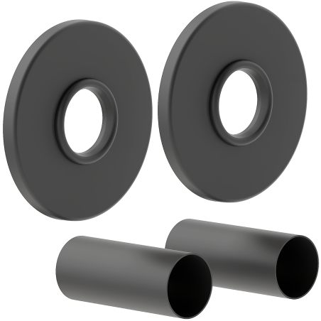 Mexen Uni-Term R set de mascarea pentru un singur radiator, antracit - W904-000-66