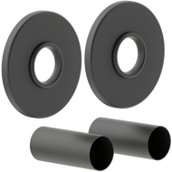 Mexen Uni-Term R set de mascarea pentru un singur radiator, antracit - W904-000-66