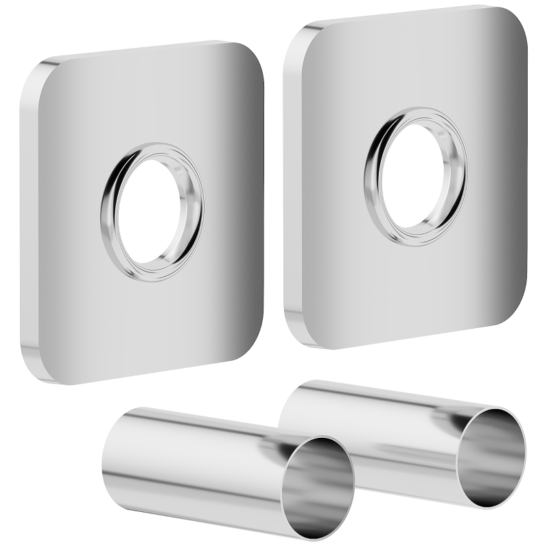 Mexen Uni-Term S egyedi radiátor takaró készlet, króm - W909-000-01