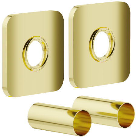 Mexen S set unic de mascare pentru calorifer, auriu - W909-000-50