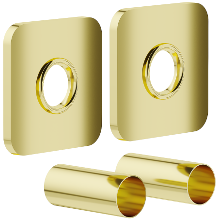 Mexen Uni-Term Set de mască simplă pentru radiator, auriu - W909-000-50