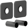 Mexen 1S set de mascare simplu pentru radiator, antracit - W909-000-66