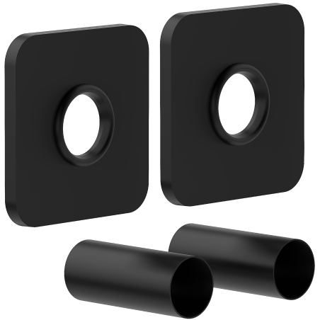 Mexen S set de mascare unic pentru calorifer, negru - W909-000-70