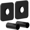 Mexen 1S set de mascare simplu pentru radiator, negru - W909-000-70