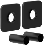 Mexen Uni-Term S egyrészes radiátor elrejtő készlet, fekete - W909-000-70