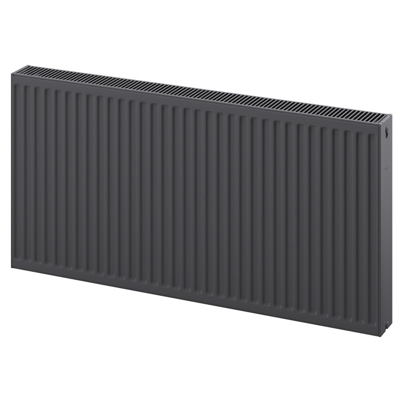 Mexen C22 lemezes radiátor 500 x 1600 mm, oldalsó csatlakozás, 2279 W, antracit - W422-050-160-66
