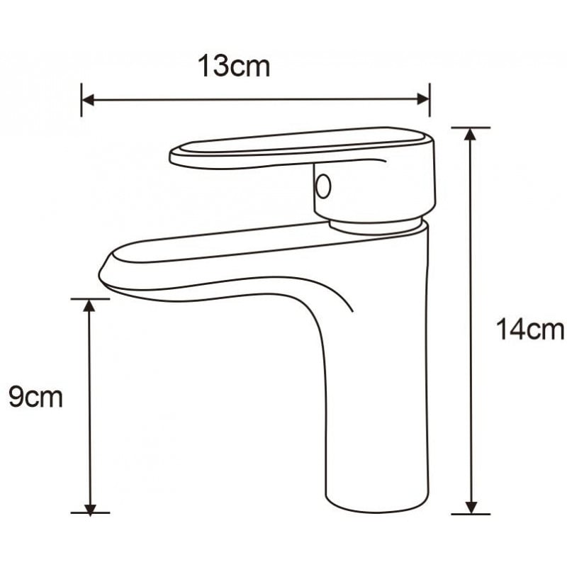 Mexen Alda mosdócsaptelep, fekete - 746100-70