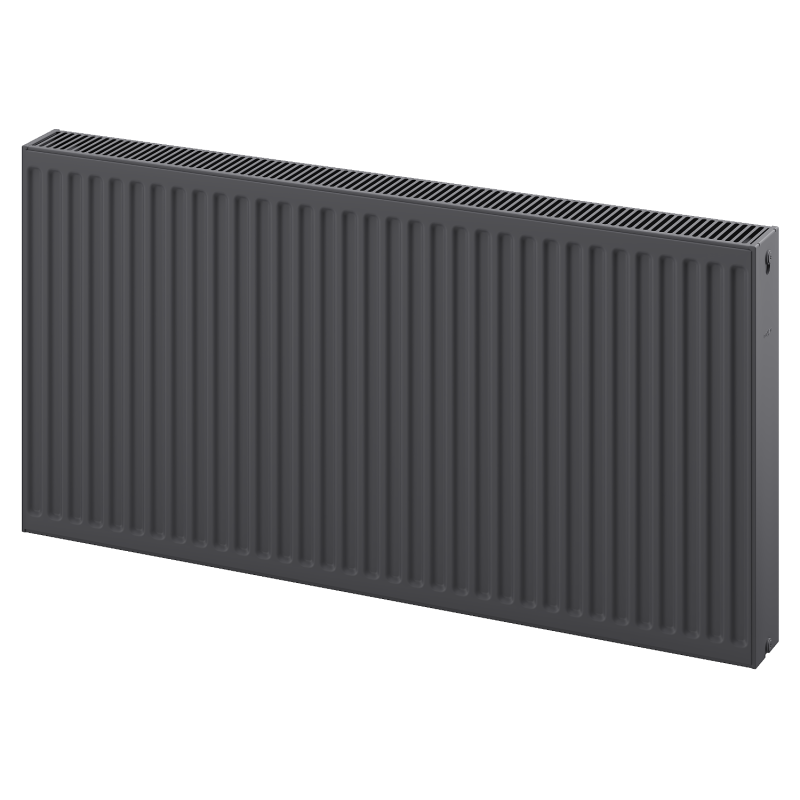 Mexen C22 radiátor lapos 600 x 400 mm, oldalsó csatlakozás, 661 W, antracit - W422-060-040-66