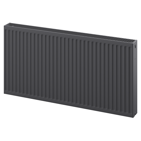 Mexen C22 radiátor lapos 600 x 400 mm, oldalsó csatlakozás, 661 W, antracit - W422-060-040-66