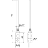 Mexen FA-I grzałka electrică 900 W, neagră - W952-0900-70
