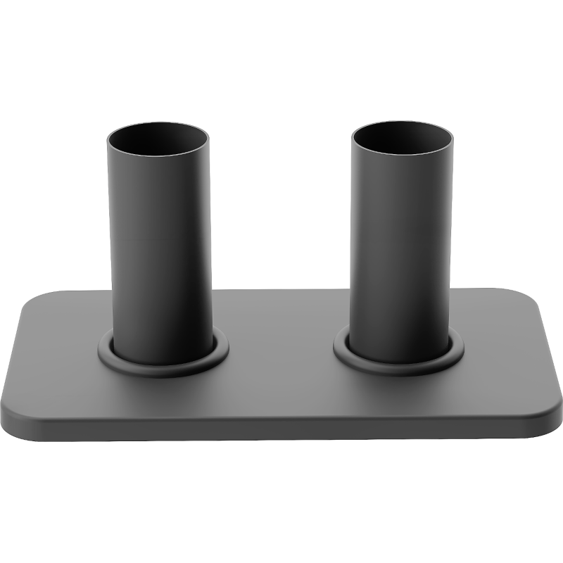 Mexen Uni-Term S dupla radiátor burkolókészlet, antracit - W910-000-66