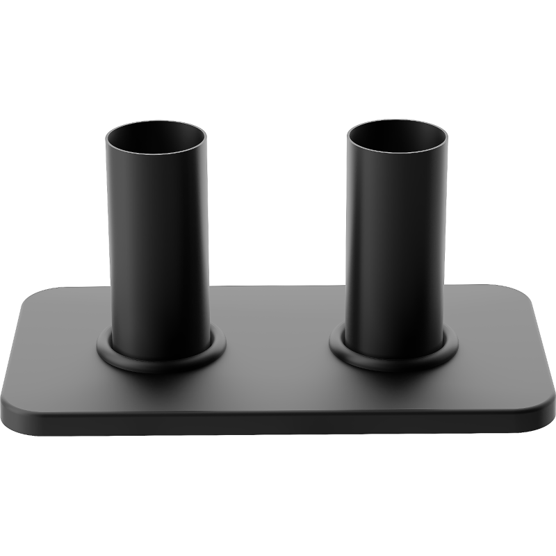 Mexen Uni-Term S kettős radiátorfedő készlet, fekete - W910-000-70