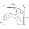 Mexen Fabia baterie lavoar, crom - 746500-00