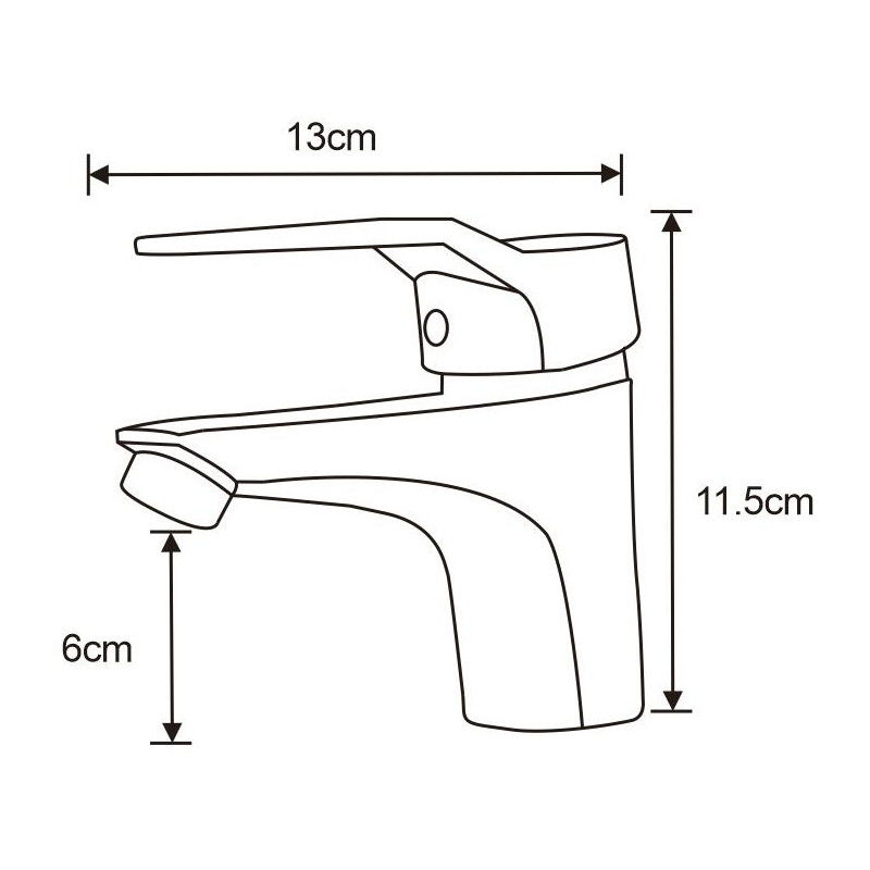 Mexen Caro baterie de chiuvetă, crom - 746600-00