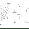 Mexen Foja baterie pentru chiuvetă, Crom - 746700-00