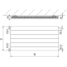Mexen Line CL11 radiator din tablă 600 x 1000 mm, conexiune laterală, 783 W, alb - W411L-060-100-00