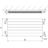Mexen Line CVL21 lapradiátor 600 x 1000 mm, alsó csatlakozás, 1210 W, fehér - W621L-060-100-00