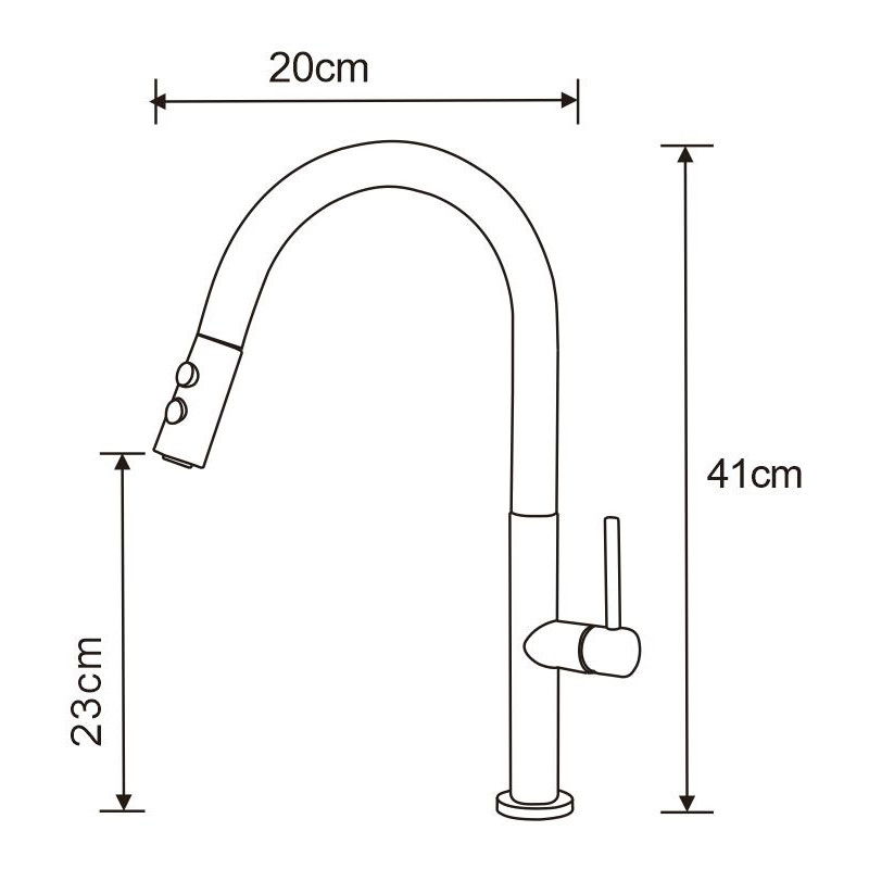 Mexen Ava baterie de bucătărie, crom - 672800-00