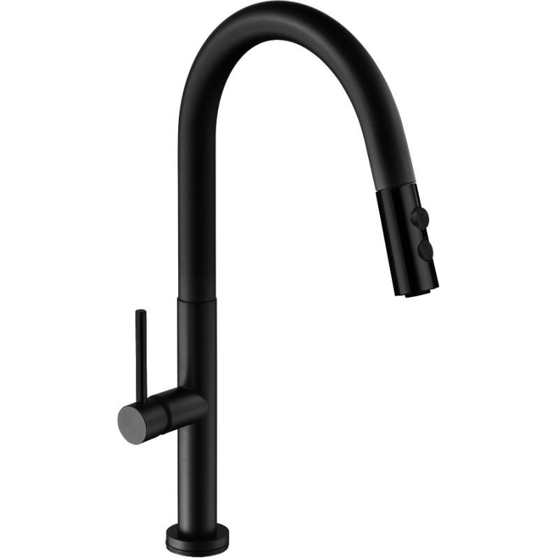 Mexen Ava baterie bucătărie, neagră - 672800-70