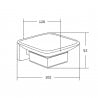 Mexen Asis suport săpun, auriu - 7017639-50