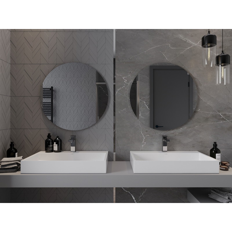 Mexen Alto fürdőszobai kerek tükör 70 cm - 9853-070-070-000-00