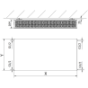 Mexen CF33 Flat lemezradiátor 400 x 900 mm, oldalsó csatlakozás, 1423 W, fehér - W433F-040-090-00