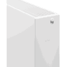 Mexen Flat CF33 lapos radiátor 400 x 1600 mm, oldalsó csatlakozás, 2530 W, fehér - W433F-040-160-00