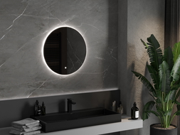 Mexen Erg oglindă de baie iluminată, rotundă 60 cm, LED 6000K, anti-aburire - 9823-060-060-611-00