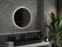 Mexen Erg oglindă de baie iluminată, rotundă 70 cm, LED 6000K, anti-aburire - 9823-070-070-611-00