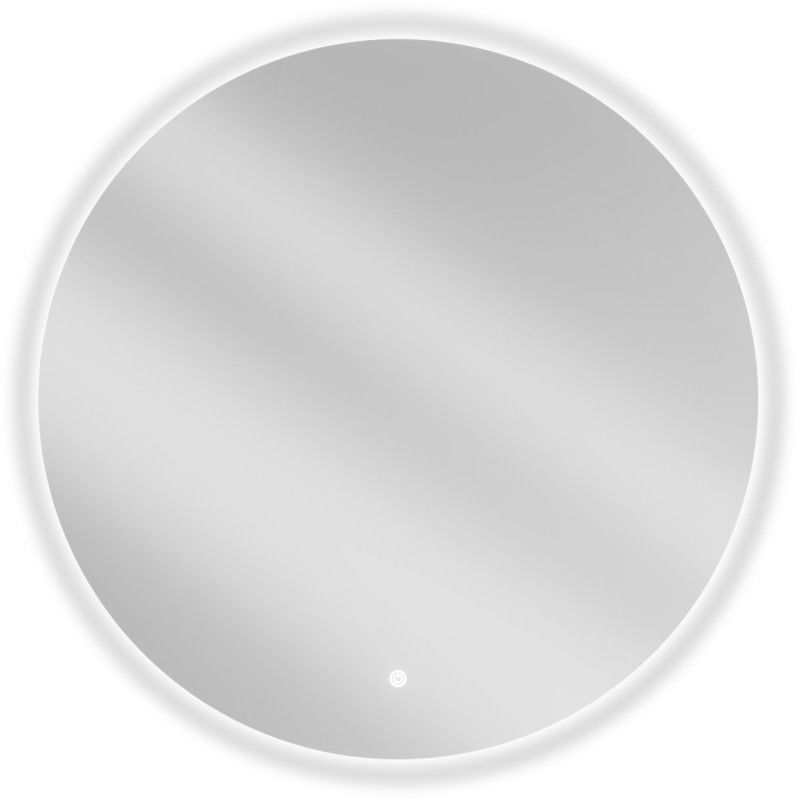 Mexen Erg fürdőszobai megvilágított kerek tükör, 80 cm, LED 6000K, páramentes - 9823-080-080-611-00