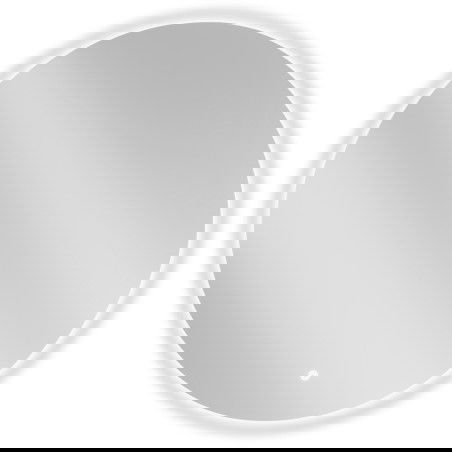 Mexen Erg megvilágított fürdőszobai tükör, kerek 80 cm, LED 6000K, páramentes - 9823-080-080-611-00