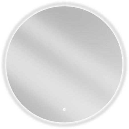 Mexen Erg oglindă de baie iluminată, rotundă 80 cm, LED 6000K, anti-aburire - 9823-080-080-611-00