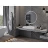 Mexen Erg oglindă de baie iluminată, rotundă 80 cm, LED 6000K, anti-ceață - 9823-080-080-611-00