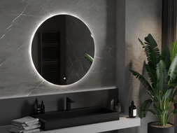 Mexen Erg oglindă de baie iluminată, rotundă 90 cm, LED 6000K, antiaburire - 9823-090-090-611-00