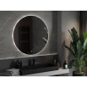 Mexen Erg oglindă de baie iluminată, rotundă 100 cm, LED 6000K, anti-ceață - 9823-100-100-611-00