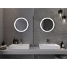 Mexen Oro oglindă de baie iluminată, rotundă 50 cm, LED 6000K, anti-ceață - 9824-050-050-611-00