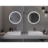 Mexen Oro oglindă de baie iluminată, rotundă 60 cm, LED 6000K, antivapori - 9824-060-060-611-00
