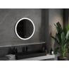 Mexen Oro kerek, megvilágított fürdőszobai tükör, 70 cm, LED 6000K, páramentes - 9824-070-070-611-00