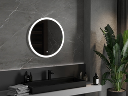 Mexen Oro oglindă de baie iluminată, rotundă 70 cm, LED 6000K, anti-aburire - 9824-070-070-611-00