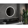 Mexen Oro oglindă de baie iluminată, rotundă 80 cm, LED 6000K, anti-aburire - 9824-080-080-611-00