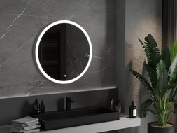Mexen Oro oglindă de baie iluminată, rotundă 80 cm, LED 6000K, anti-aburire - 9824-080-080-611-00