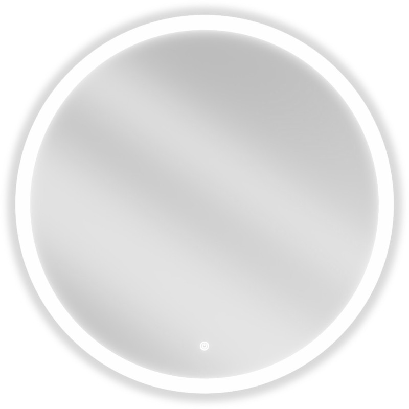 Mexen Oro megvilágított fürdőszobai tükör, kerek 80 cm, LED 6000K, páramentes - 9824-080-080-611-00