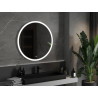 Mexen Oro megvilágított fürdőszobai tükör, kerek, 90 cm, LED 6000K, páramentes - 9824-090-090-611-00