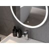 Mexen Oro oglindă de baie iluminată, rotundă 100 cm, LED 6000K, anti-aburire - 9824-100-100-611-00