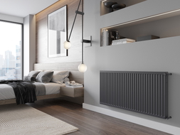 Mexen C21 600 x 500 mm-es lapradiátor, oldalsó csatlakozás, 641 W, antracit - W421-060-050-66