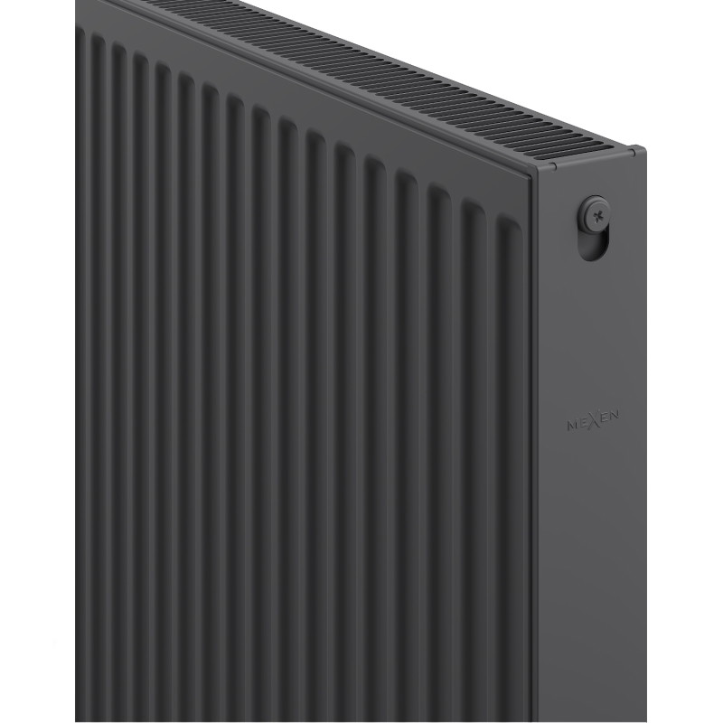 Mexen C21 600 x 800 mm-es lapradiátor, oldalsó csatlakozás, 1026 W, antracit - W421-060-080-66