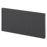 Radiator plat si peste 900 x 500 mm, conectare laterala, 888 W, antracit - W421-090-050-66